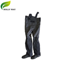 Grey Breathable Chest Wader with PVC Boots